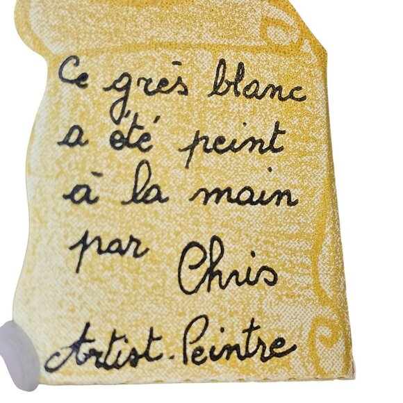 Grès de France Handpainted Stoneware Canister Schilder Coastal Cottage Pottery - Picture 7 of 16